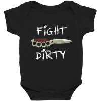 Fight Dirty Finger Or Knuckle Knife Pastel Goth Baby Bodysuit | Artistshot