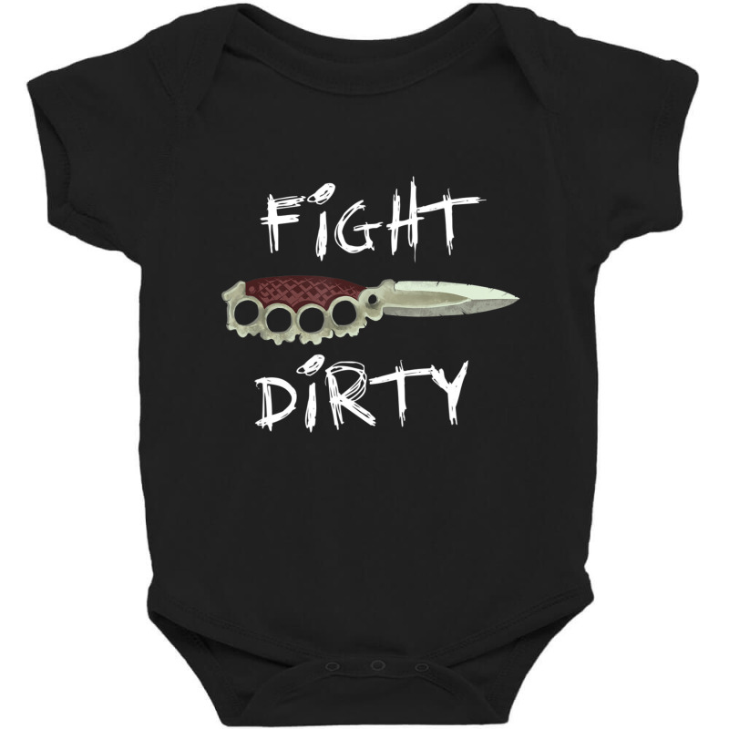 Fight Dirty Finger Or Knuckle Knife Pastel Goth Baby Bodysuit by Aiello Mcdade | Artistshot