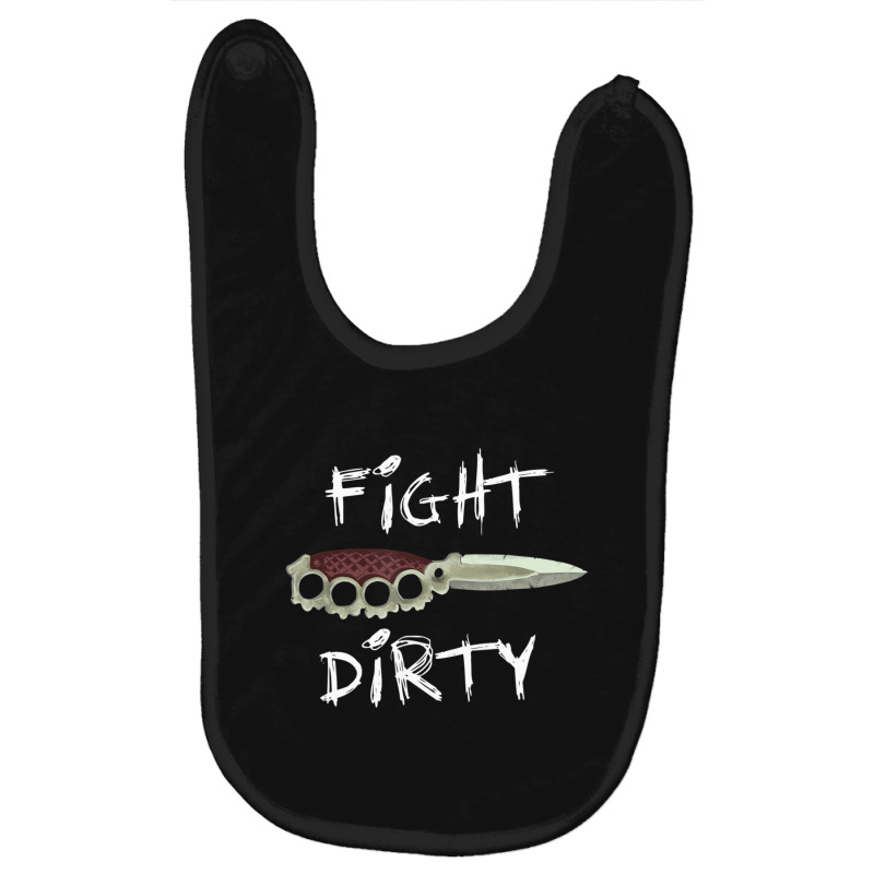 Fight Dirty Finger Or Knuckle Knife Pastel Goth Baby Bibs by Aiello Mcdade | Artistshot