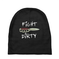 Fight Dirty Finger Or Knuckle Knife Pastel Goth Baby Beanies | Artistshot