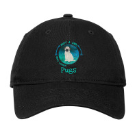 Funny Pug Just A Girl Who Loves Pugs Dog Lover Adjustable Cap | Artistshot