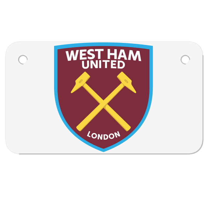 West #ham United Fc Motorcycle License Plate | Artistshot