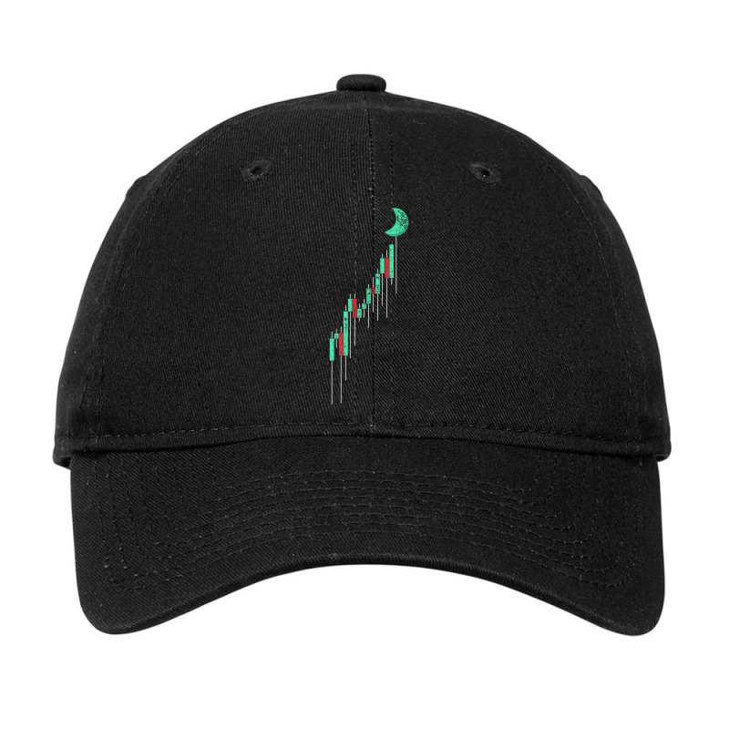 Crypto Trading Hodl Vintage Stock Chart To The Moon Adjustable Cap by cm-arts | Artistshot