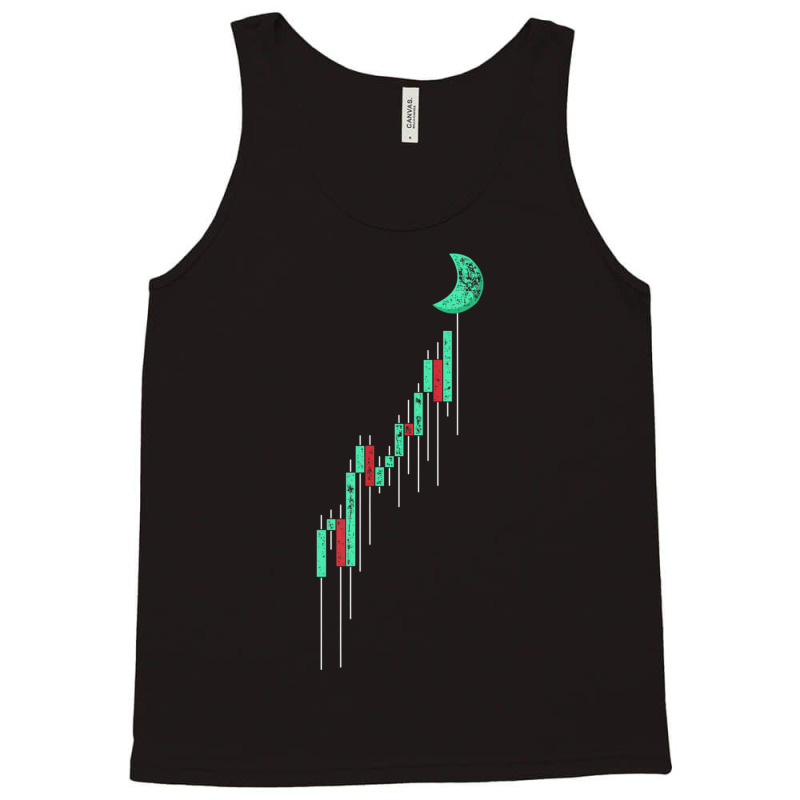 Crypto Trading Hodl Vintage Stock Chart To The Moon Tank Top by cm-arts | Artistshot