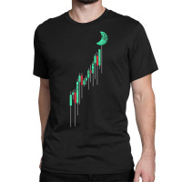 Crypto Trading Hodl Vintage Stock Chart To The Moon Classic T-shirt | Artistshot