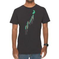 Crypto Trading Hodl Vintage Stock Chart To The Moon Vintage T-shirt | Artistshot