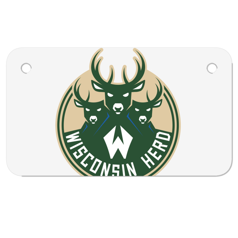 Wisconsin Herd Motorcycle License Plate | Artistshot