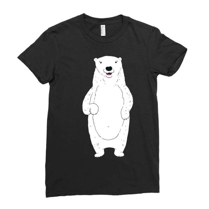 Cute Ask Me About My Polar Bear Ladies Fitted T-Shirt by cm-arts | Artistshot