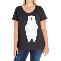 Cute Ask Me About My Polar Bear Ladies Curvy T-shirt | Artistshot