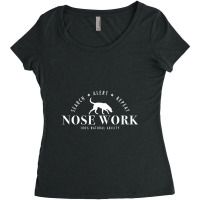 Nose Work Dog, Search Alert Repeat Women's Triblend Scoop T-shirt | Artistshot