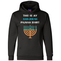 Funny Hanukkah Pajama Jewish Holiday Gift Chanukah Pajama Champion Hoodie | Artistshot