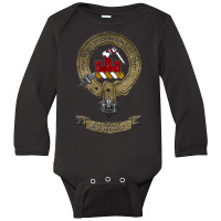 Clan Macdonald Scottish Pride Family Coat Of Arms Long Sleeve Baby Bodysuit | Artistshot