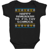 Funny Jewish Hanukkah Ya Filthy Schmuck Baby Bodysuit | Artistshot