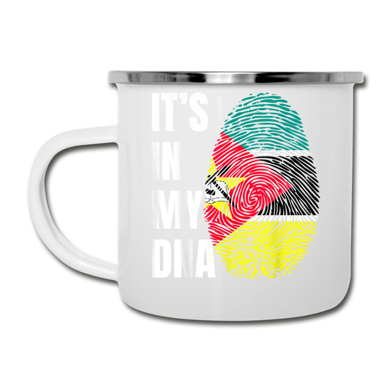 Fingerprint Dna Biometry Flag Mozambique T Shirt Camper Cup by cm-arts | Artistshot