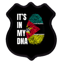 Fingerprint Dna Biometry Flag Mozambique T Shirt Shield Patch | Artistshot