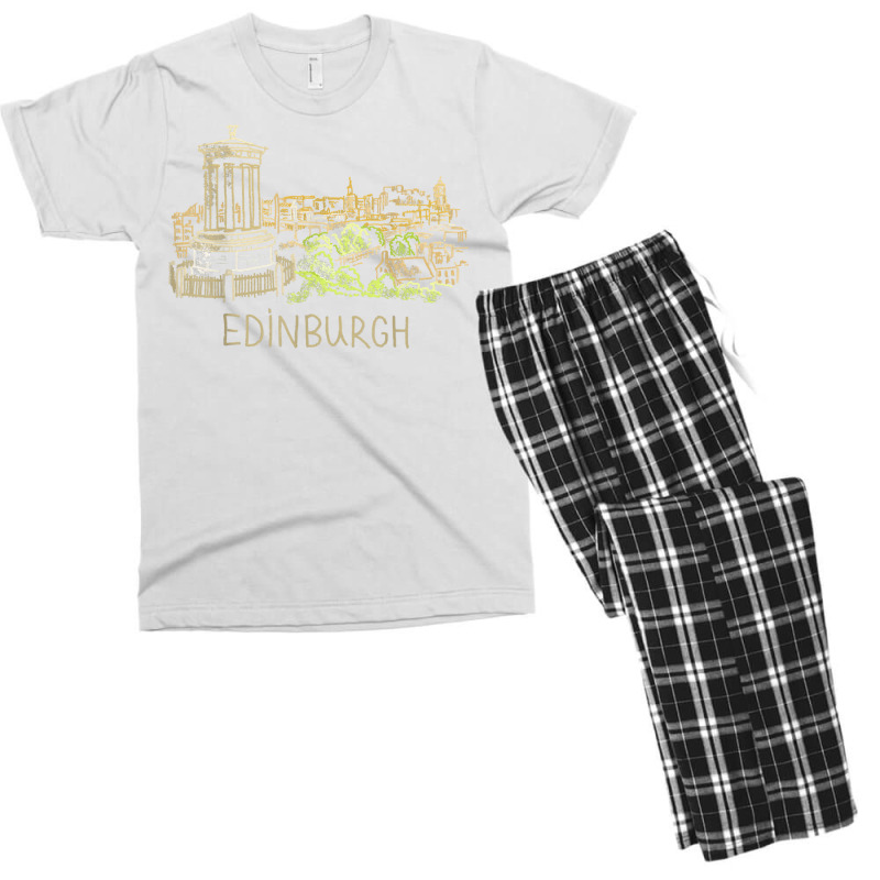 Edinburgh City Scotland Uk Souvenir Gift For Men Women T Shirt Men's T-shirt Pajama Set | Artistshot