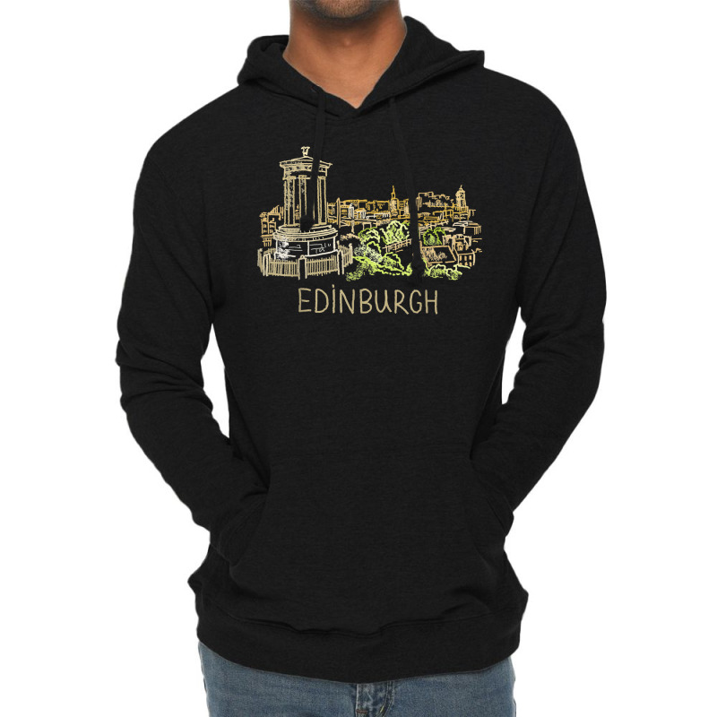 Edinburgh City Scotland Uk Souvenir Gift For Men Women T Shirt Lightweight Hoodie | Artistshot