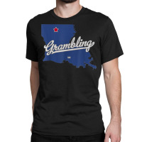 Grambling Louisiana La Map T Shirt Classic T-shirt | Artistshot