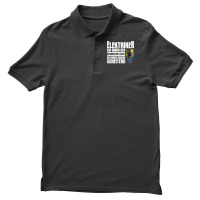 Electrician Electricity Electrician Lighting Technician T Shirt Men's Polo Shirt | Artistshot