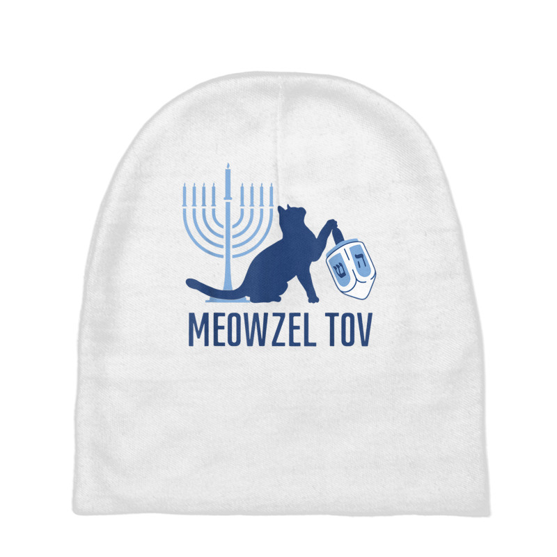 Meowzel Tov Ugly Hanukkah Funny Vintage Ugly Holiday Jewish T Shirt Baby Beanies | Artistshot