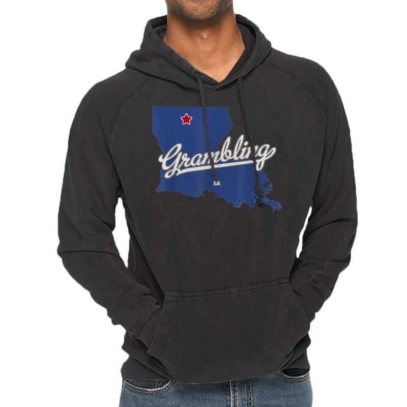 Grambling Louisiana La Map T Shirt Vintage Hoodie | Artistshot