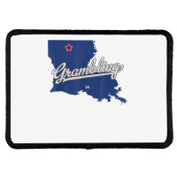 Grambling Louisiana La Map T Shirt Rectangle Patch | Artistshot