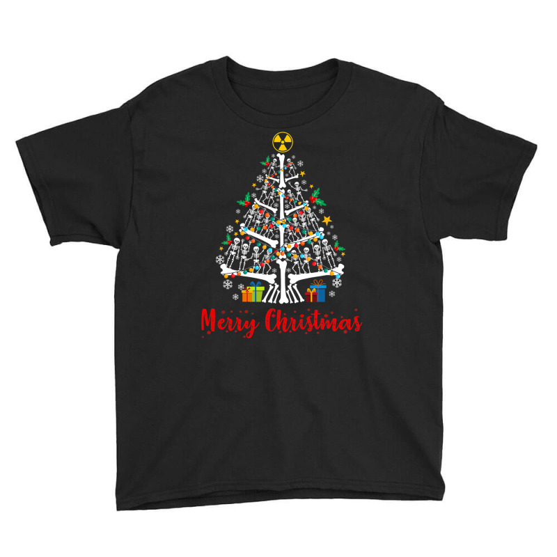 Christmas Tree Skeleton Xmas Radiology Radiologist Youth Tee by Chalaun | Artistshot