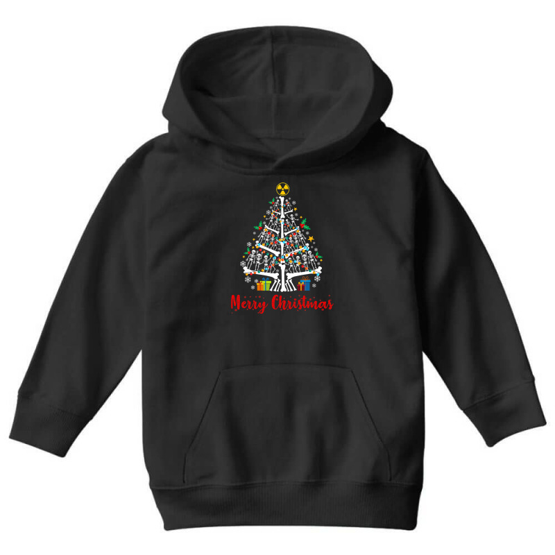 Christmas Tree Skeleton Xmas Radiology Radiologist Youth Hoodie by Chalaun | Artistshot