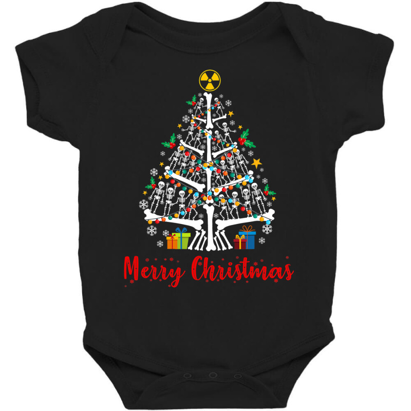 Christmas Tree Skeleton Xmas Radiology Radiologist Baby Bodysuit by Chalaun | Artistshot