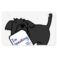 Small Dog With Kamala  Vp Debate Quote Kamala Atv License Plate | Artistshot