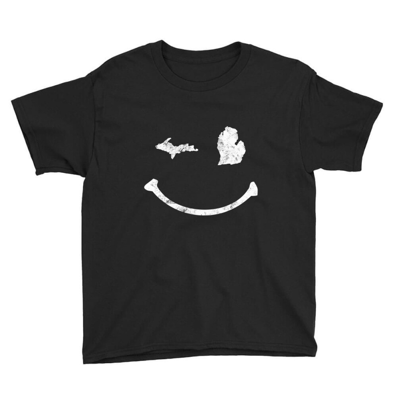 Cute Winking Michigan Mi Native Michigander Youth Tee by cm-arts | Artistshot