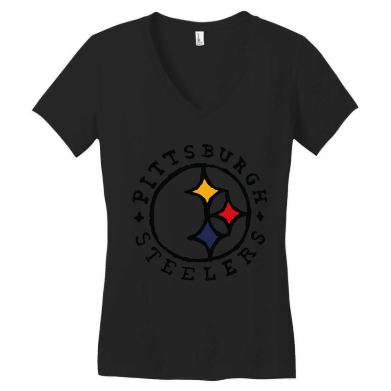 Pittsburgh Steeleeeers 05 Women's V-Neck T-Shirt by cm-arts | Artistshot