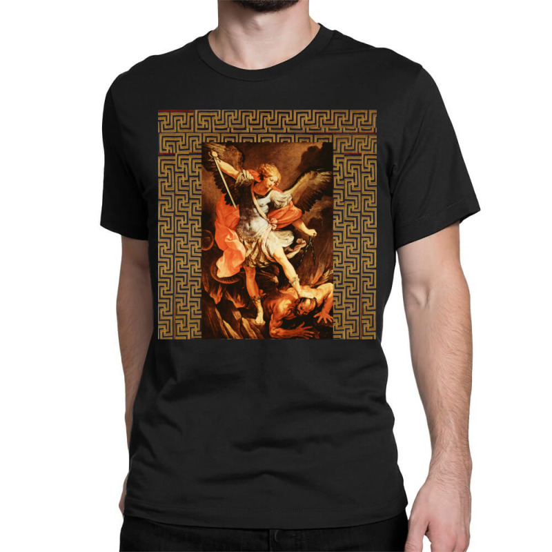 St. Michael Archangel By Guido Reni Classic T-shirt by cm-arts | Artistshot