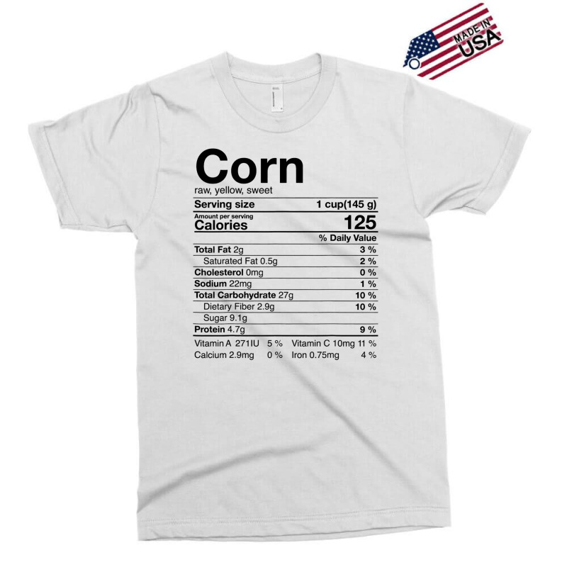 Corn Nutritional Facts Gifts Thanksgiving Costume Christmas Exclusive T-shirt | Artistshot