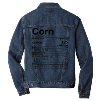 Corn Nutritional Facts Gifts Thanksgiving Costume Christmas Men Denim Jacket | Artistshot