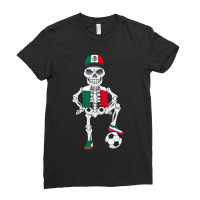 Mexico Soccer Skeleton Fan Team Ladies Fitted T-shirt | Artistshot