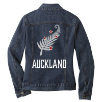 Auckland, New Zealand Zealander Kiwi Ladies Denim Jacket | Artistshot