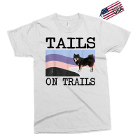 Finnish Lapphund Tails On Trails Funny Dog Hiking T Shirt Exclusive T-shirt | Artistshot