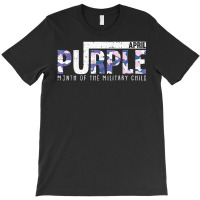 Purple Camo Month Of The Military Child Army Soldier Kids T-shirt | Artistshot