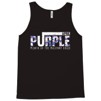 Purple Camo Month Of The Military Child Army Soldier Kids Tank Top | Artistshot