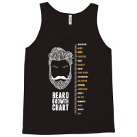 Epic Beard Growth Chart T-shirt, By Zany Brainy Tank Top | Artistshot