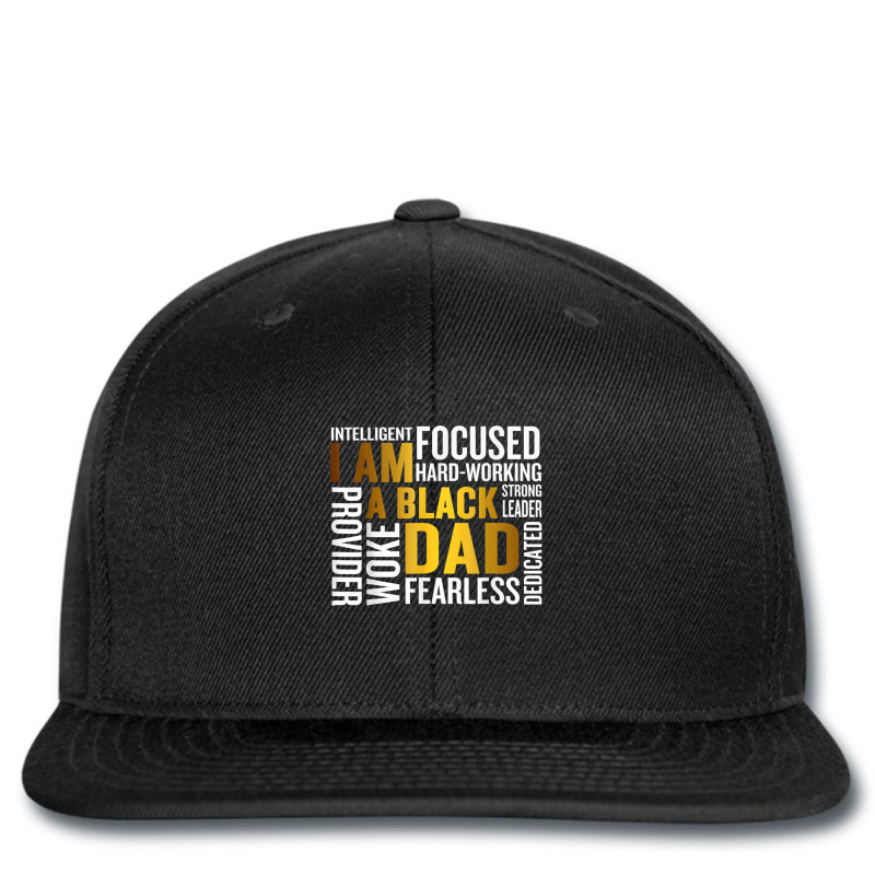 I Am A Black Dad African American Father Black Men Afro King Printed hat by Koyanho62 | Artistshot