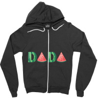 Dada Watermelon Summer Fruit Great Father's Day Zipper Hoodie | Artistshot