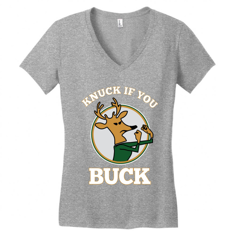 Knuck If You Buck Tee Women's V-Neck T-Shirt by drakebimbi | Artistshot