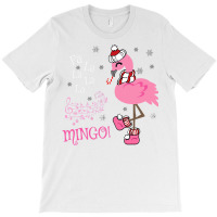 Cute Fa La La Mingo Candy Cane Christmas Flamingo T-shirt | Artistshot