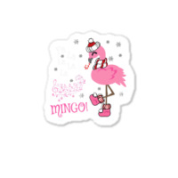 Cute Fa La La Mingo Candy Cane Christmas Flamingo Sticker | Artistshot