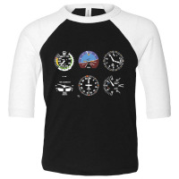 Cockpit Six Dials Flight Simulator Pilot Toddler 3/4 Sleeve Tee | Artistshot