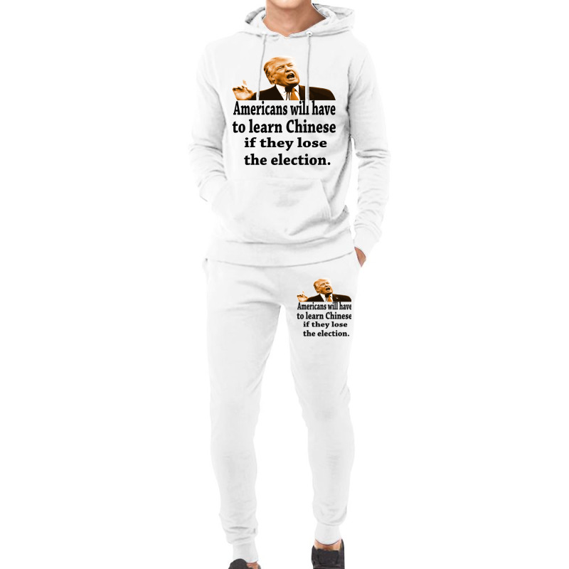 Donald Trump Fitted V-neck Hoodie & Jogger Set | Artistshot