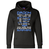 Daddy - Fathers Day - Gift For Dad _(b) Champion Hoodie | Artistshot