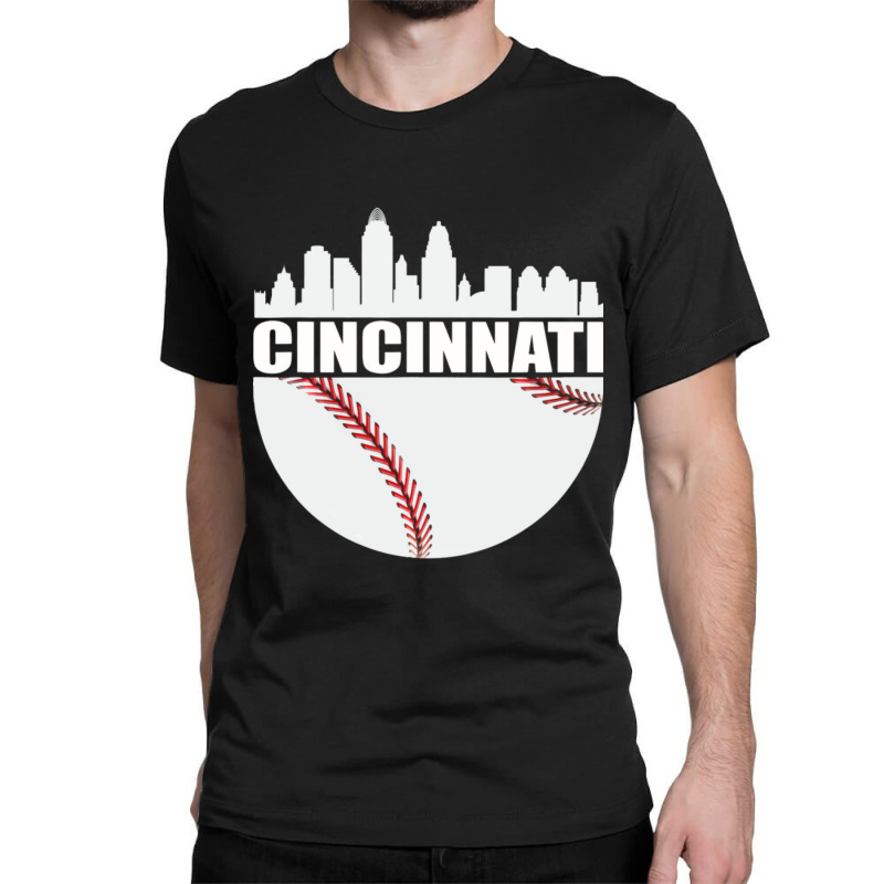 Vintage Downtown Cincinnati Shirt Baseball Retro Ohio State Classic T-shirt by Kanjolen689 | Artistshot